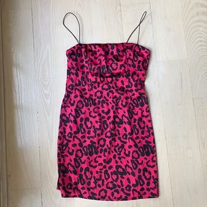 A brand new pink cheetah print dress from Pink Box